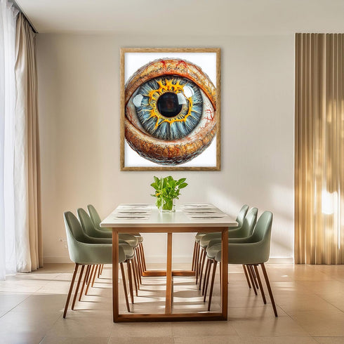 Posterizer 1 pcs-anatomical illustration of the human eye 1-Teachers & Classrooms-Abstract & Modern Art-School and classroom art- unframed wall ar...