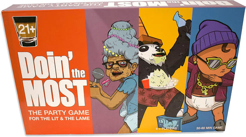 Doin the Most Doin' The Most- The Slang-Based, Social Game Orange, 5.9 x 9.3 x 1.4...