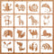 16 Pieces Animal Theme Stencils Farm Reusable Painting Stencils for Scrapbooking Drawing Tracing DIY Furniture Wall Floor Fabric Decors, 5X5 Inche...