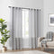 Odor Neutralizing Sheer Voile Grommet Window Curtain for Bedroom or Living Room (1 Panel), 59 in x 120 in, Light Grey...