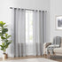 Odor Neutralizing Sheer Voile Grommet Window Curtain for Bedroom or Living Room (1 Panel), 59 in x 120 in, Light Grey...