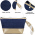 Straw Mesh Beach Bag Clutch Purses for Women Beach Purse Toiletry Travel Bags Cosmetic Bag Makeup Bag for Purse Skincare Bag Spring Break Essentia...
