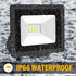 AUXTINGS 10W LED Flood Lights Outdoor Security Lights 1000LM Outside Lamp 4000K Warm White Spot Light Exterior Lighting for Yard Backyard House Co...