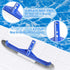 Pool Brush Head, 17.5" Pool Brushes for Cleaning Pool Walls, Curved Ends High-Efficiency Pool Scrub Brush,Premium Nylon Bristles Pool Brush with E...