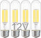 12V LED Light Bulbs - Daylight 5000K 4W(Only for 12 Volt DC/AC) - E26 Standard Base - 40W Equivalent Dimmable T10 Low Voltage Bulb for RV, 4 Pack...