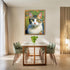 Posterizer 1 pcs- Beautiful white cat in nature-Art for Animal Lovers-Floral Botanical Art- Gift for Men Women Entrepreneur Teens-Decor for Home &...
