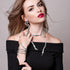 FIBO STEEL Snake Jewelry Set Snake Necklace Ring Earrings for Women Dangle Earrings Gold Snake Earrings Knuckle Rings Adjustable Necklace Hallowee...