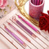 Sabary 8 Pcs Ballpoint Pens with Pen Holder for Desk Metal Crystal Diamond Pen Glitter Pencil Holder Fancy Pens Black Ink Bling Desk Organizer for...