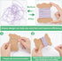PH PandaHall 80pcs Ribbon Storage Organizer 3x4 Inch Ribbon Holder Flat Spool Bobbin Yarn Bobbin Kraft Floss Bobbins Card Thread Holder Sewing Sto...