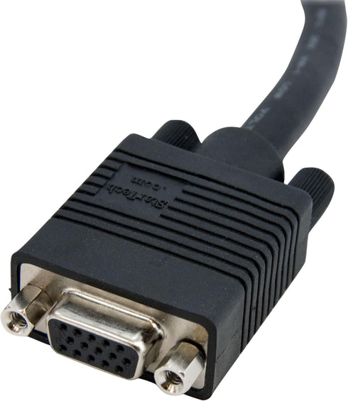 StarTech.com 6 ft Coax High Resolution VGA Monitor Extension Cable - HD15 M/F - 6ft VGA Extension Cable (MXT101HQ) Black...