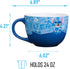 Silver Buffalo Lilo and Stitch Wavy Style Ceramic Soup Mug, 24-Ounces...