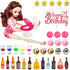 Mini Wine Bottles Cake Toppers With 12 Mini Wine Bottles 5 Mini Wine Glasses 1 Toilet Toy 1 Beauty Doll 21st Birthday Cake Topper for Celebrating ...