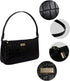 Leather Shoulder Bag for Women - Retro Classic Clutch Real Leather Croc Print Tote Small Purse Handbag with Zipper Closure...