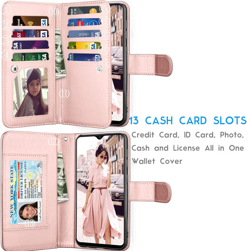 Tekcoo Galaxy A20E Case, Galaxy A10E Wallet Case, Luxury Cash Credit Card Slots Holder Carrying Folio Flip PU Leather Cover [Detachable Magnetic H...