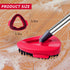 Spin Mop Brush Scrub Compatible with O Cedar Rinseclean 2 Tank System, 2Pcs Spin Right Triangle Scrubber Brush Spin Mop Replacement Scrub Brush He...