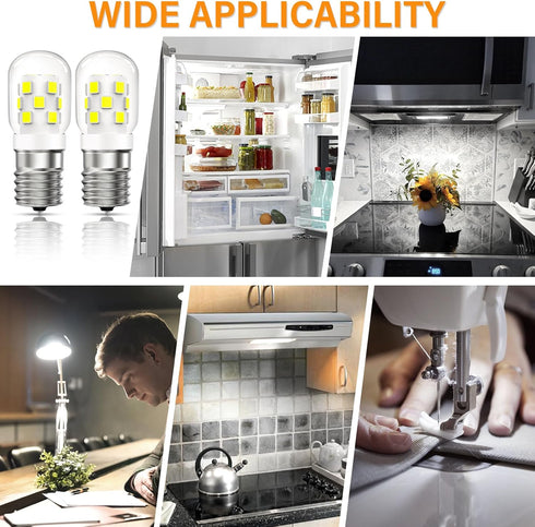LED Microwave Light Bulbs Under Hood 30W Equivalent,Fit for LG Frigidaire Kenmore Whirlpool GE Over The Range Microwave,Dimmable Daylight White 60...