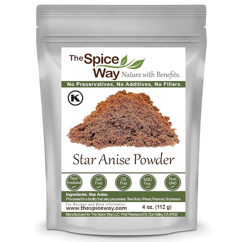 The Spice Way Star Anise - Ground (4 oz) great for baking and tea...
