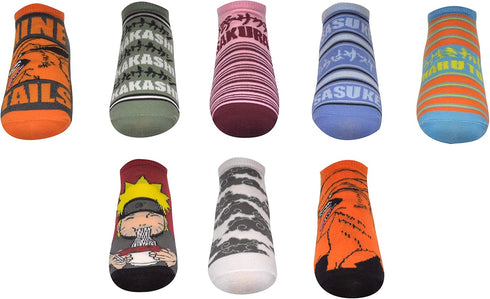 Everything Legwear Naruto Shippuden Socks Cosplay (8 Pair) - (1 Size) Naruto Merchandise Low Cut Socks Women & Men's...