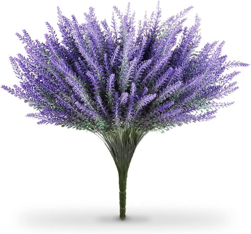 Butterfly Craze Lifelike Artificial Lavender Plants - Perfect for Crafting, Home Decor, and Weddings, Pair with Fake/Dried Flowers Like Purple Ros...