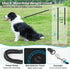 NTR Long Leash, 15FT Nylon Dog Rope with Upgrade 2 Swivel Hooks & Ergonomic Padded Handle, Detachable Reflective Bungee Blue Leash for Small Mediu...
