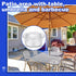Sadnyy 2 Sets Parasol Umbrella Hole Ring Plug and Cap Set Outdoors Deck Table Hole Cover Insert Thicker Umbrella Plug for Patio Table Yard (Clear)...