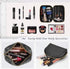 KTMOUW Makeup Bag 3 Pcs Waterproof Cosmetic Bag Set with 10 Makeup Brushes Portable Travel Cosmetic Bag Multifunction Organizer Storage Bag Weave ...