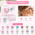 14 Pairs Surgical Steel Screw Back Earrings Sets Hypoallergenic Screw Back Stud Earrings Cute Heart Tiny CZ Flower Pink Stud Earrings for Women...