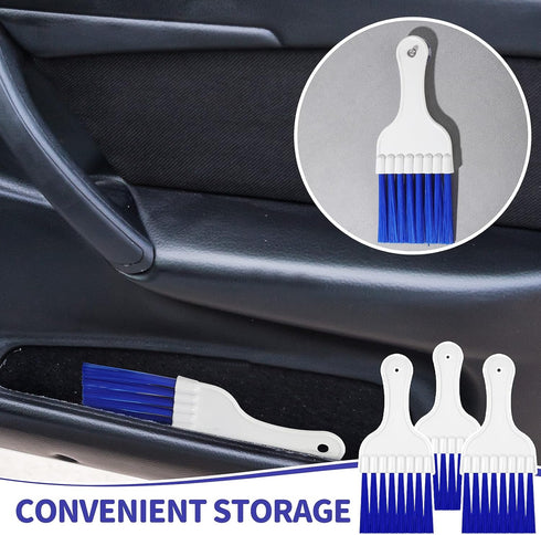 4 Packs Air Conditioner Condenser Cleaning Brush Refrigerator Coil Brush HVAC Coil Cleaner Brush Small Plastic Whisk Brush (Blue)...