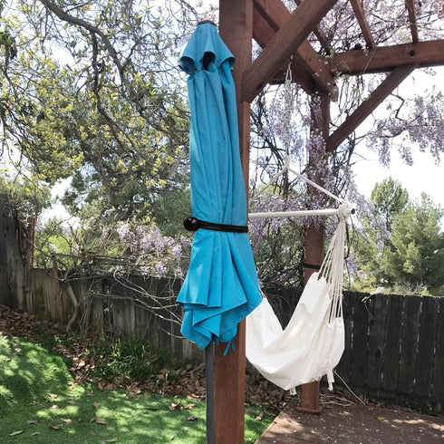 12 Pcs Patio Umbrella Bungee Cords with Balls Securing Straps,18 x 1 inches Black Reusable Patio Umbrella Strap?Multipurpose Securing Straps...