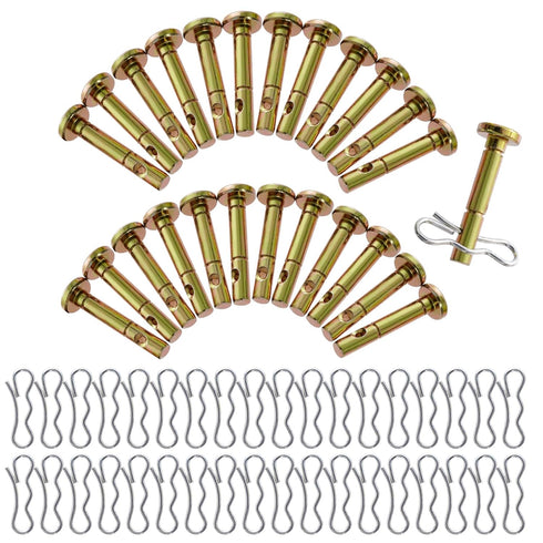 20 Set Shear Pins and Cotter Pins for Snowblower 738-04124A and 714-04040 Replacement Shear Pin Works with MTD Cub Cadet Troy Bilt Snowblower Snow...