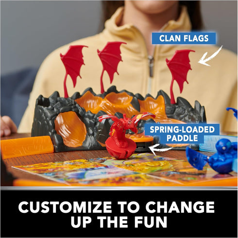 Bakugan Training Set with Titanium Dragonoid, Dragon Clan Themed, Customizable Action Figure, Trading Cards, and Playset, Kids Toys for Boys and G...