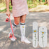 Hotop 4 Pieces Sublimation Socks Jigs Blanks Polyester Metal Insert Straight Crew Sock Jigs Dye Printing Heat Press Transfer DIY Accessories, 2 Si...
