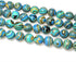 Synthesis Colour Malachite Beads Beautiful Fashion Round Stone Beads for DIY Jewelry Making 15" (10mm, Blue- Gold - Black)...