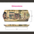 Pimpernel Parisian Scenes Rectangular Hostess Tray - 15.1" x 6.5" Melamine Snack Platter with French Street Illustration - Dishwasher-Safe Decorat...