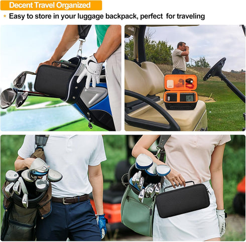 Carrying Case for Bushnell Wingman View GPS Golf Speaker, Golf Bluetooth Speaker Travel Bag Storage Holder, Extra Mesh Pocket Fits USB Charging Ca...