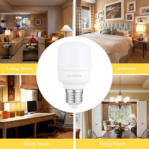 aooshine Q50 Dimmable LED Light Bulb - 3000K Warm White LED Light Bulb, Standard E26 Base, 1 Pack, 650 Lumens, 120Volts 6Watts LED Lighting Bulbs ...