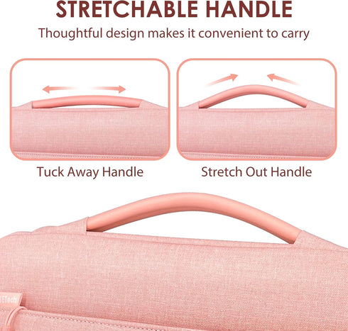 JETech Laptop Sleeve for 13.3-Inch MacBook Air/Pro, 14-Inch MacBook Pro 2021 M1, 13-13.6 Inch Notebook, Waterproof Carrying Case with Small Bag (P...