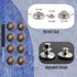 8 Sets Replacement Jean Buttons,No Sew Removable Metal Button for Jeans,17mm Button Repair Kit with Screwdriver in Plastic Storage Box.Fit for Any...