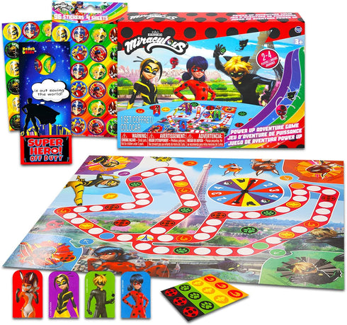 Miraculous Ladybug Power Up Game for Kids - Miraculous Ladybug Bundle with Power Up Adventure Game Plus Miraculous Ladybug Stickers (Miraculous La...