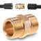 M22 Quick Connect Pressure Washer Hose Adapter - 4500 PSI Pressure Washer Quick Connect Air Fittings Power Adapter for Washer Hose Extension - Hig...