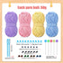IMZAY 4 Pcs Yarn for Crocheting and Knitting, Crochet Soft Yarn Bulk with Knitting Needles, Stitching Markers, Positioning Pins, Plastic Eyes, Wea...