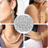 Spacer Beads for Jewelry Making, 200PCS Stainless Steel Beads Spacer Beads Silver Beads for Bracelets Silver Bead Spacers Metal Beads for DIY Neck...