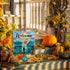 Welcome Fall Sea Pumpkin Garden Flag Double Sided, Autumn Beach Ocean Chairs Coastal Decorative Yard Outdoor Home Small Decor, Seagull Sailboat Na...