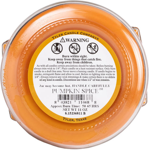 Tyler Candle Co 11Oz Pumpkin Spice Candle...