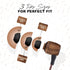Earth-Budz - Genuine Wood Earbuds, in-Ear Noise-Isolating Headphones, with in-line Microphone. (Earth Diver)...