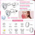 YADOCA 10 Pairs Hypoallergenic Screw Back Earrings for Women Girls Stainless Steel CZ Cute Colorful Butterfly Hoop Screwback Stud Earring Set...