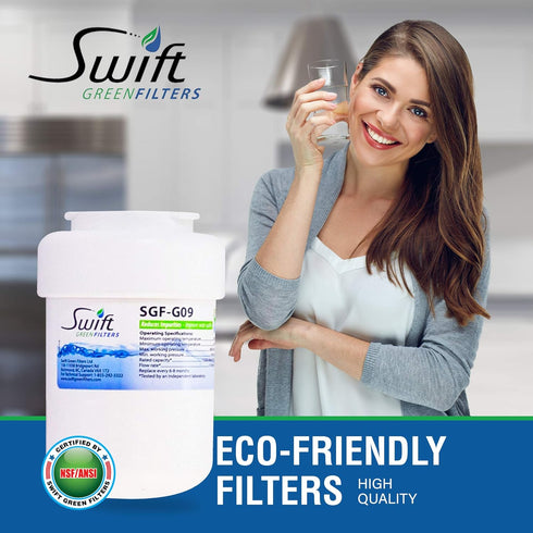 Swift Green Filters SGF-G9 Replacement Refrigerator Water Filter for MWF, WF287, 46-9991,EFF-6013A,46-9905 (1 Pack) Made in USA...