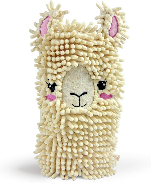 Fred Spit Shine - Llama Duster Mitt for Kids & Adults, Microfiber Cleaning Tool for Dusting Furniture, Screens, Blinds - Reusable, Washable, Stati...