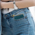 SEAVILIA Teal Card Holder Keychain Wallet for Women/Men with ID Window Rfid Small Bee Slim Minimalist Wallet...