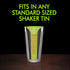 Pour Tester for Bartenders - Liquid Measuring Tool w/ 1 Ounce Shot Line and Measurements up to 2.5 Oz (75ml) - Fits in Shaker Tin - Use for Restau...